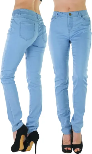 ToBeInStyle Womens Basic Timeless Classic Everyday Denim Skinny Jeans