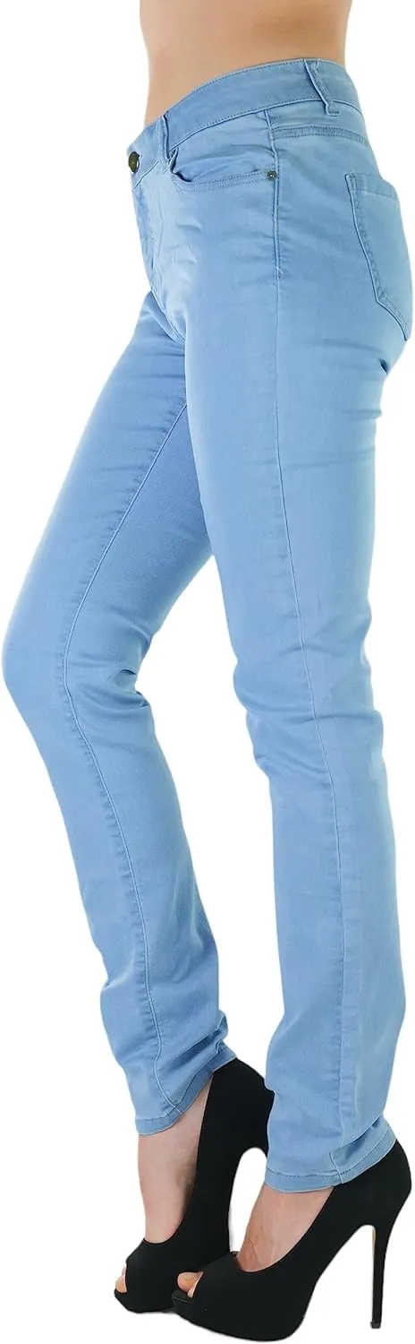 ToBeInStyle Womens Basic Timeless Classic Everyday Denim Skinny Jeans