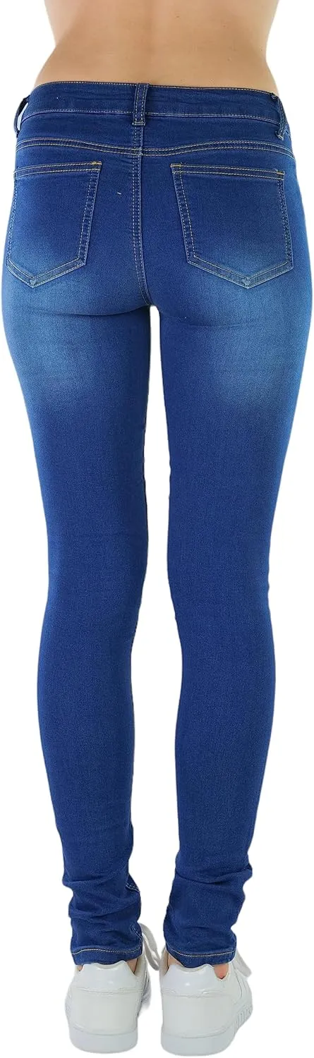 ToBeInStyle Womens Basic Timeless Classic Everyday Denim Skinny Jeans