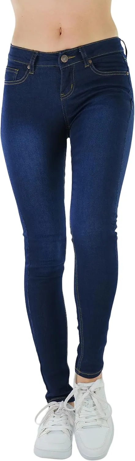 ToBeInStyle Womens Basic Timeless Classic Everyday Denim Skinny Jeans