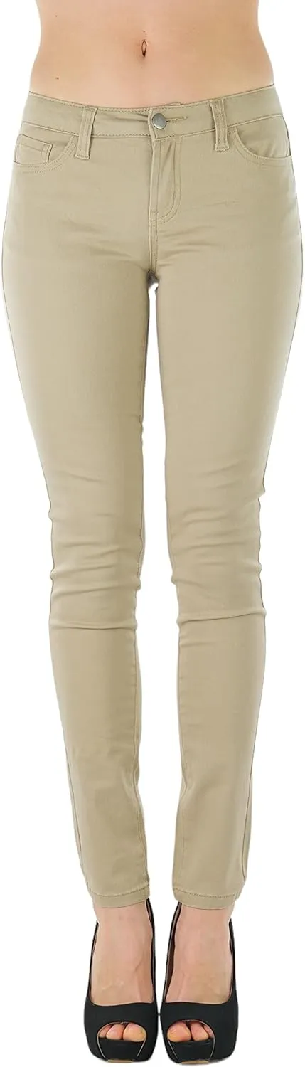 ToBeInStyle Womens Basic Timeless Classic Everyday Denim Skinny Jeans