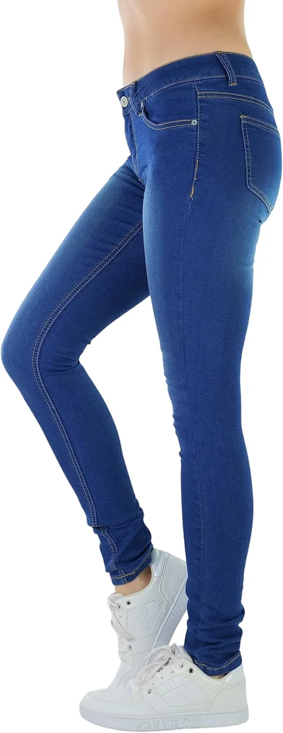 ToBeInStyle Womens Basic Timeless Classic Everyday Denim Skinny Jeans