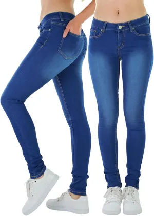 ToBeInStyle Womens Basic Timeless Classic Everyday Denim Skinny Jeans