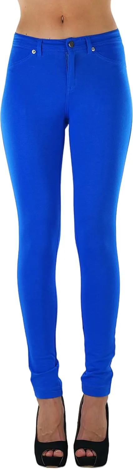 ToBeInStyle Women's Elastic Skinny Jean Pants w/Zipper & Pockets