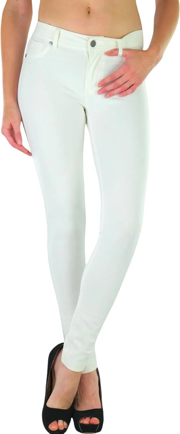 ToBeInStyle Women's Elastic Skinny Jean Pants w/Zipper & Pockets