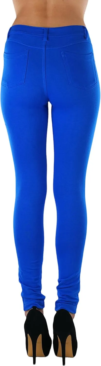 ToBeInStyle Women's Elastic Skinny Jean Pants w/Zipper & Pockets