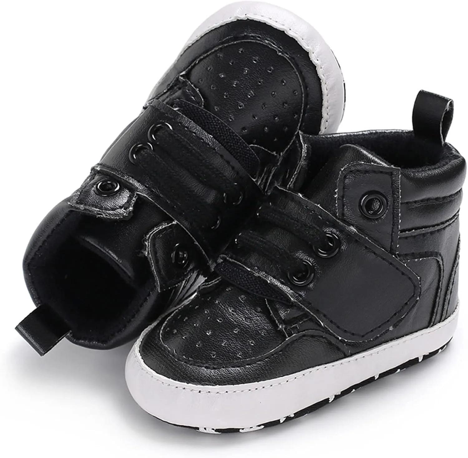 Toddler Solid Leather Snow Boots Infant Boys Girls Winter Cozy Warm High Top Shoes Anti-Slip Outdoor Toddler Shoe