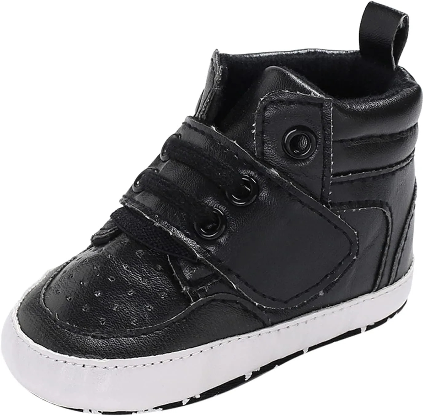 Toddler Solid Leather Snow Boots Infant Boys Girls Winter Cozy Warm High Top Shoes Anti-Slip Outdoor Toddler Shoe