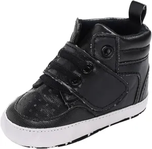 Toddler Solid Leather Snow Boots Infant Boys Girls Winter Cozy Warm High Top Shoes Anti-Slip Outdoor Toddler Shoe
