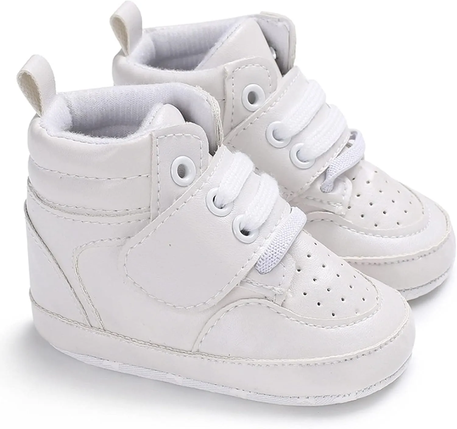 Toddler Solid Leather Snow Boots Infant Boys Girls Winter Cozy Warm High Top Shoes Anti-Slip Outdoor Toddler Shoe