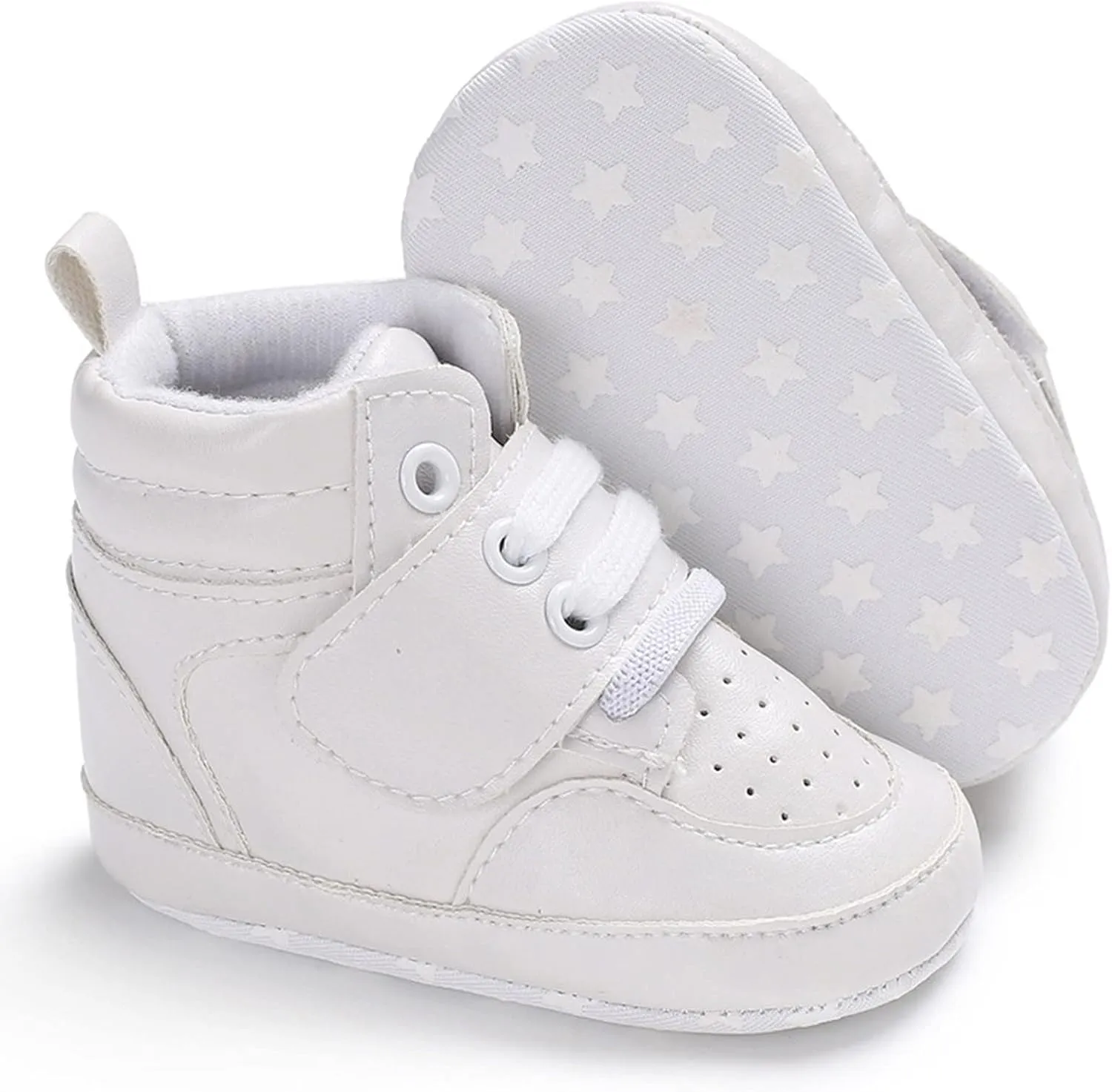 Toddler Solid Leather Snow Boots Infant Boys Girls Winter Cozy Warm High Top Shoes Anti-Slip Outdoor Toddler Shoe