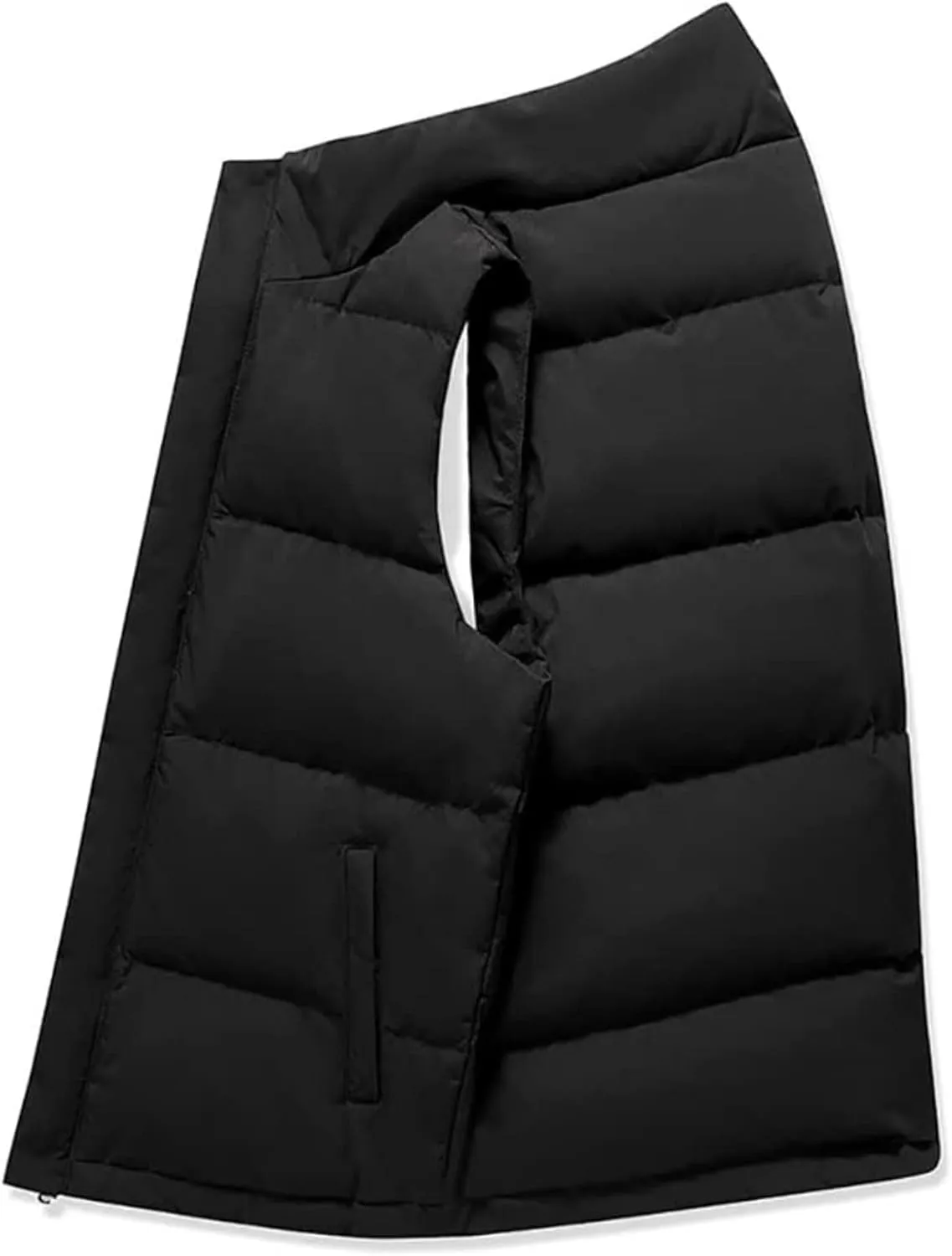 Vest Lightweight Men's Warmer Gilet Winter Puffer Down Vest Outerwear Full Zip Insulated Jacket Vest Outdoor