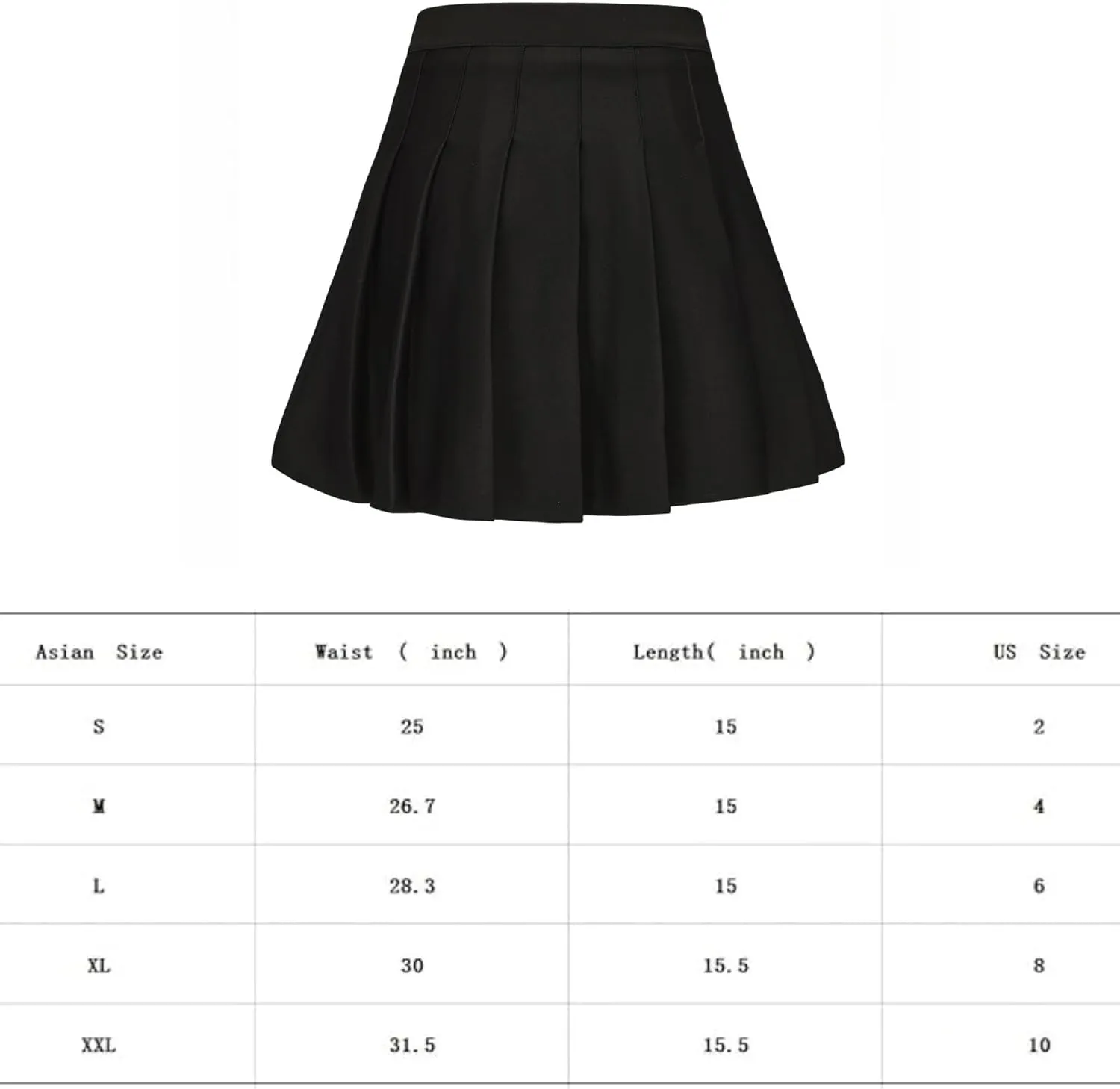 Women Pleated Mini Skirt with Elastic Waist High Waist Skirt with Lining Shorts for Halloween Dress up Daily Wear