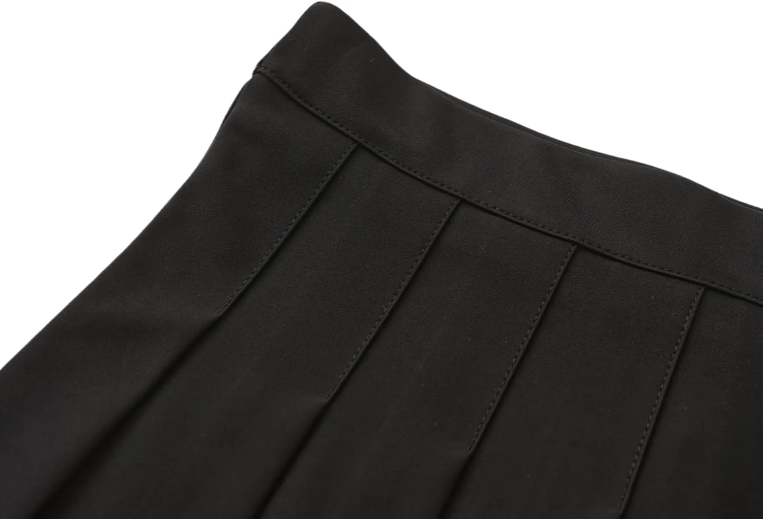 Women Pleated Mini Skirt with Elastic Waist High Waist Skirt with Lining Shorts for Halloween Dress up Daily Wear