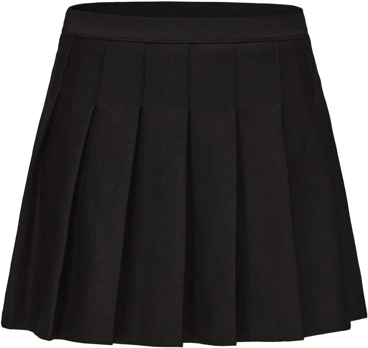 Women Pleated Mini Skirt with Elastic Waist High Waist Skirt with Lining Shorts for Halloween Dress up Daily Wear