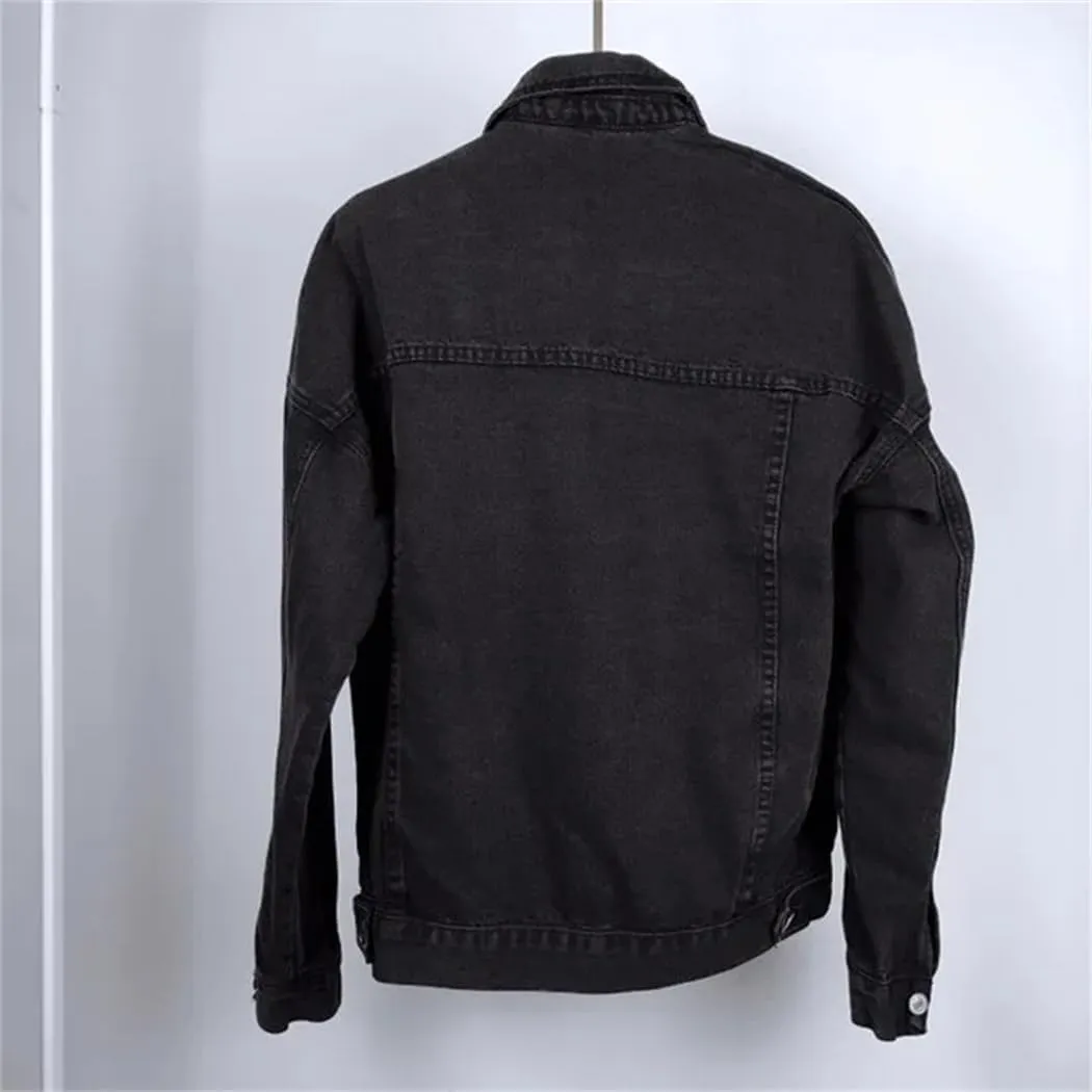 Women Winter Casual Harajuku Streetwear Boyfriend Jean Jacket Bomber Jacket Outwear
