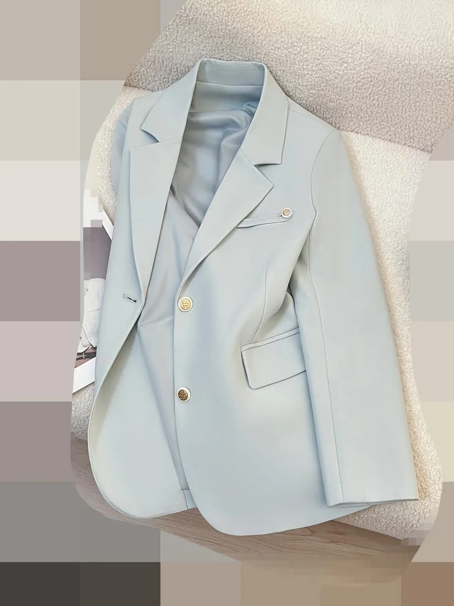 Women's Blazer Jacket Spring Autumn Casual Slim Suits