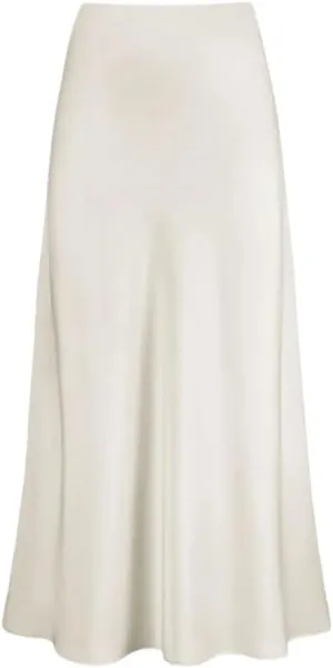 Women's Elegant Satin Long Skirt High Waist Solid Color Casual Summer Women Skirt