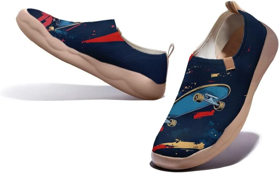 Women's Graffiti Slip On Shoes Colorful Casual Everyday Loafers Comfortable Lightweight Art Travel Sneakers