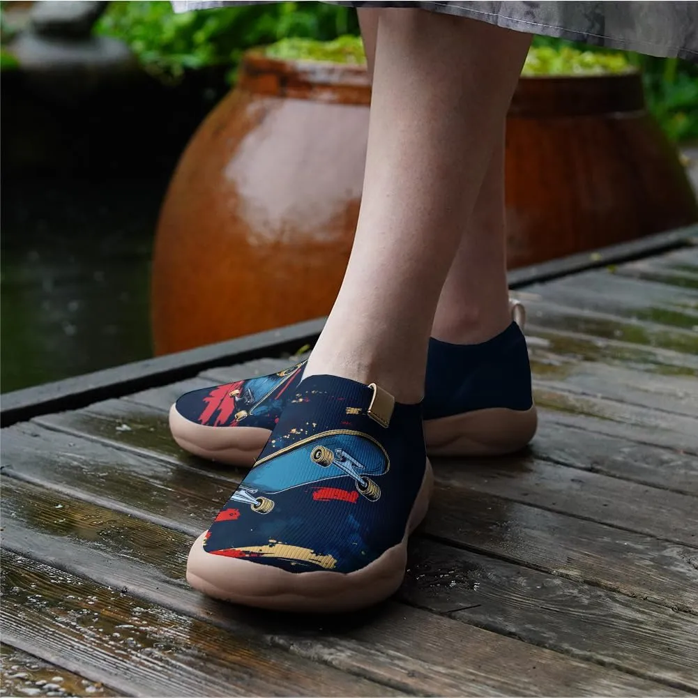 Women's Graffiti Slip On Shoes Colorful Casual Everyday Loafers Comfortable Lightweight Art Travel Sneakers