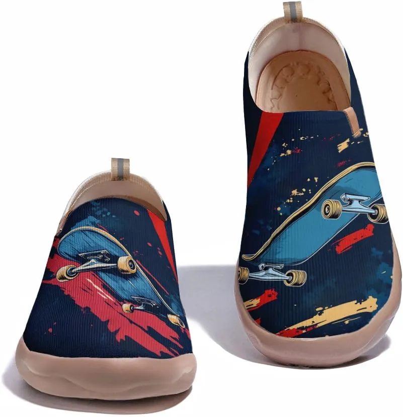Women's Graffiti Slip On Shoes Colorful Casual Everyday Loafers Comfortable Lightweight Art Travel Sneakers