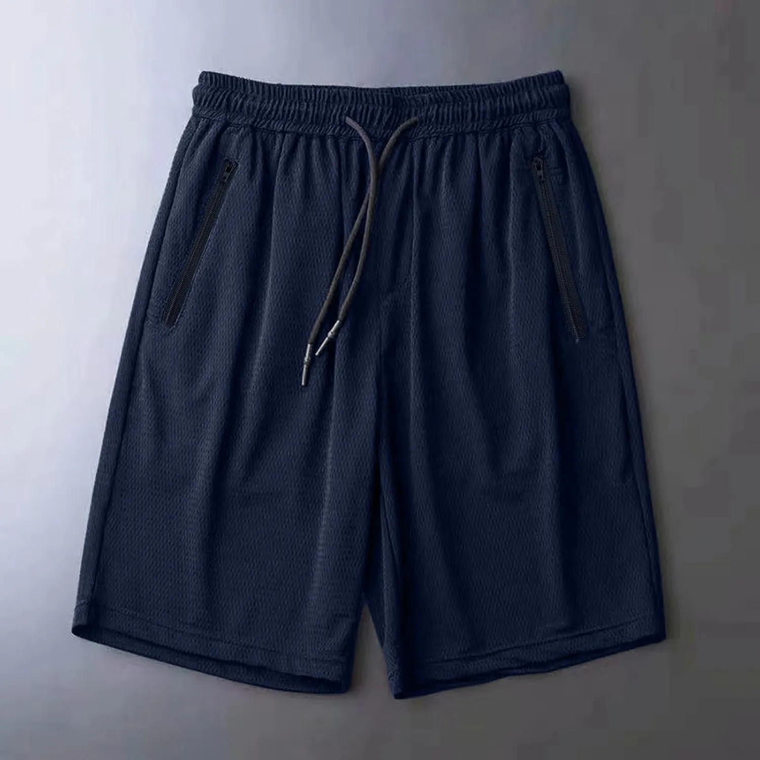 Women's Gym Shorts Breathable Quick-Dry Running Basketball Shorts Lightweight Athletic Bermuda with Zipper Pockets