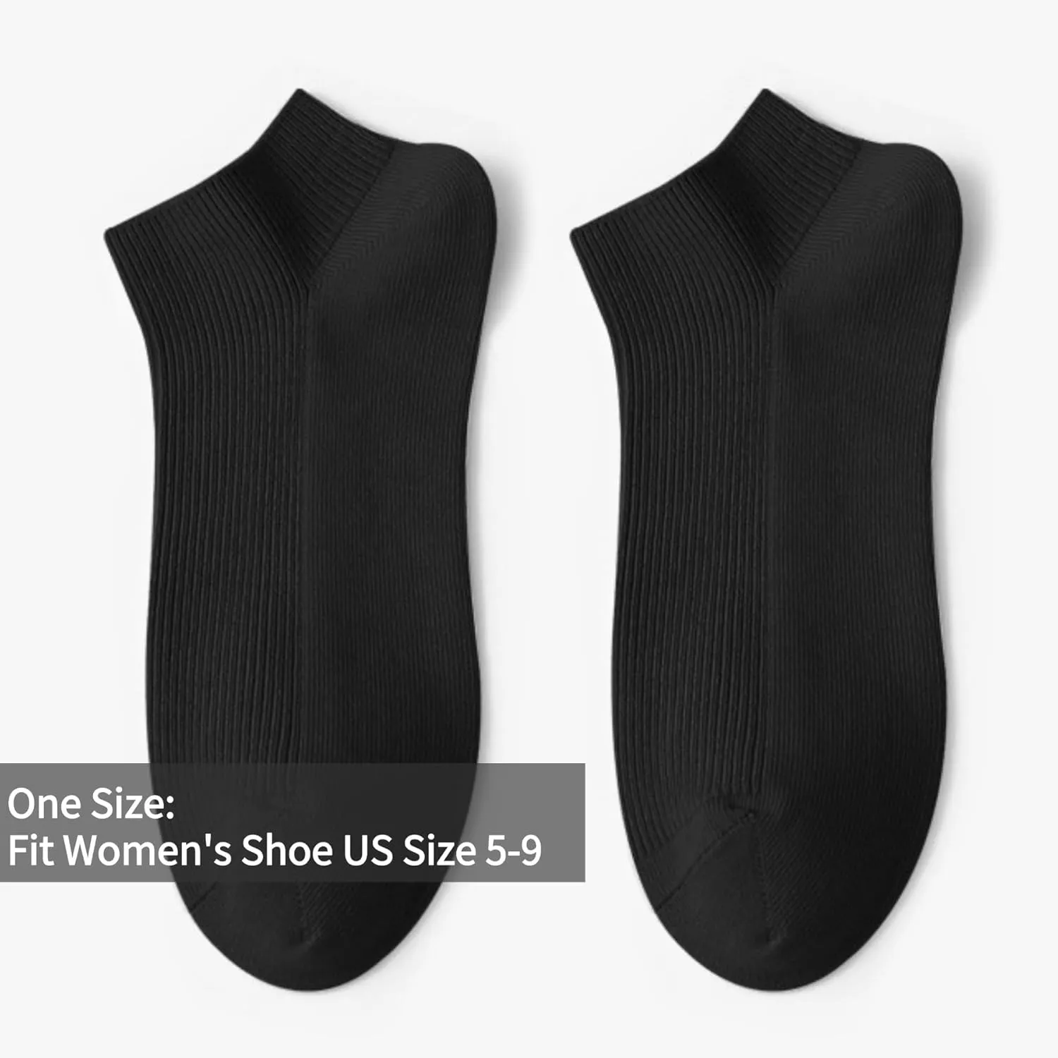Womens Ribbed Cotton Ankle Socks Summer Breathable Thin Soft Fashion Cozy Athletic Low Cut Casual No Show Socks