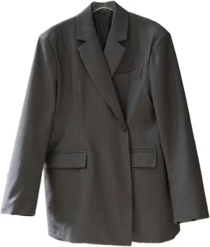Women's Suits Autumn Korean-Style Striped Loose Blazer Jacket