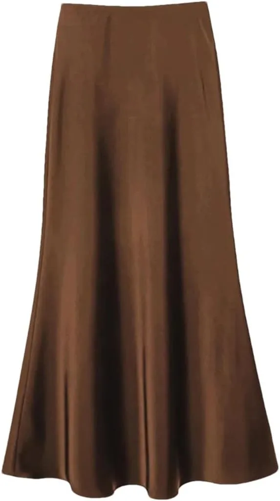 Women's Summer Party Long Skirts Women High Waist Elegant A-Line Maxi Skirts