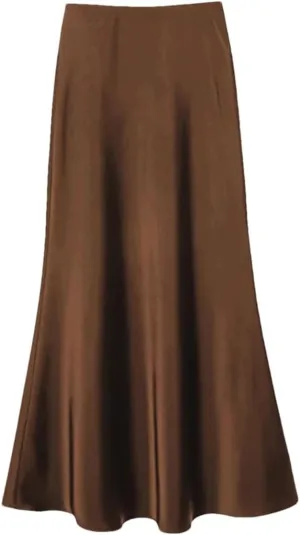 Women's Summer Party Long Skirts Women High Waist Elegant A-Line Maxi Skirts
