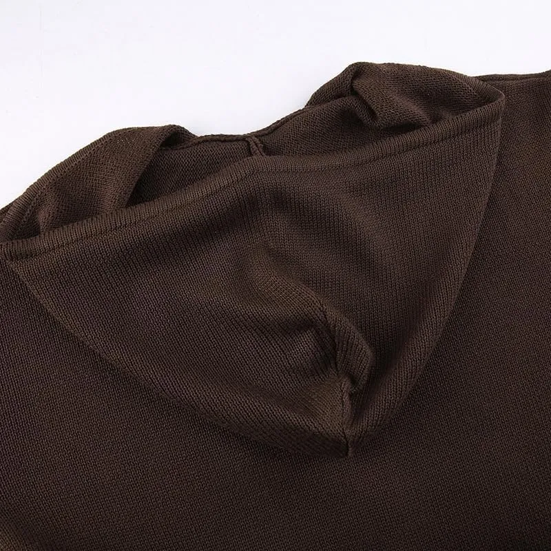 Womens Zip Up Hoodie Coquette Aesthetic Cropped Plain Hoodie Y2k Sweater Grunge Sweatshirt Jacket Fairycore Clothes