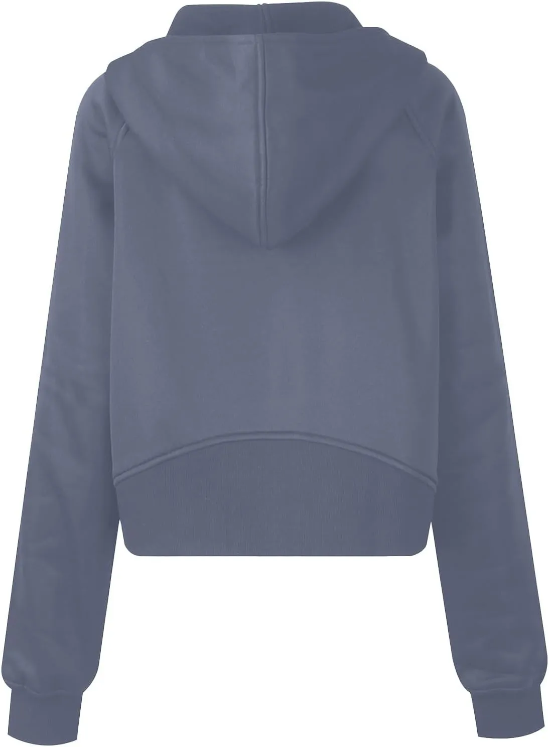Womens Zip Up Hoodie Cropped Sweatshirts Thumb Hole Fleece Jackets with Pockets Trendy Fall Outfits Workout Coat