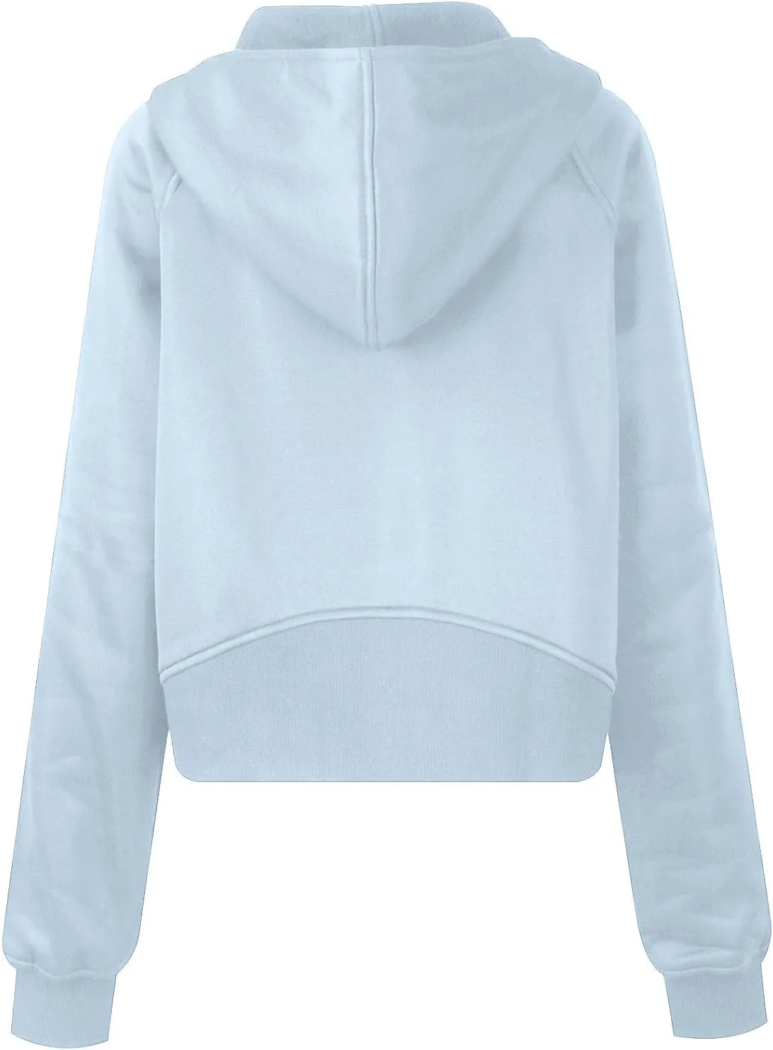 Womens Zip Up Hoodie Cropped Sweatshirts Thumb Hole Fleece Jackets with Pockets Trendy Fall Outfits Workout Coat