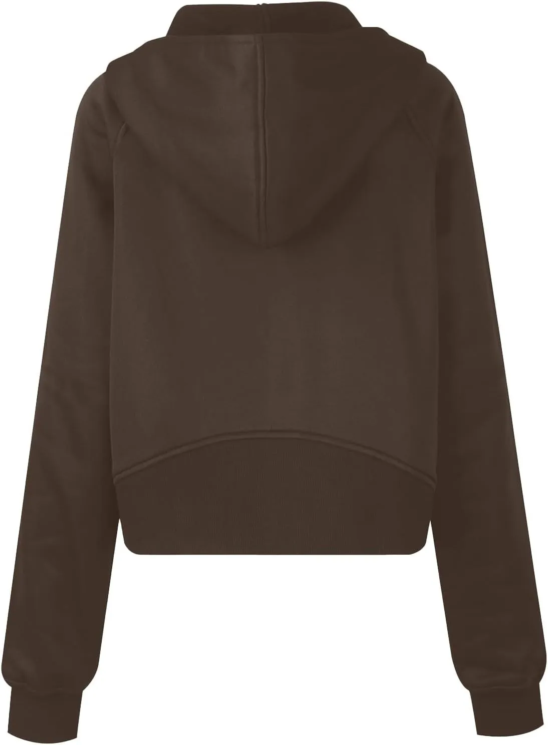 Womens Zip Up Hoodie Cropped Sweatshirts Thumb Hole Fleece Jackets with Pockets Trendy Fall Outfits Workout Coat
