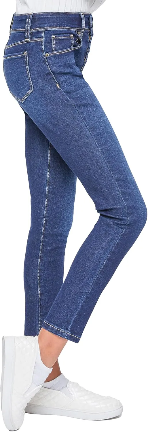 YMI Girls Essential Button Fly Skinny Jeans